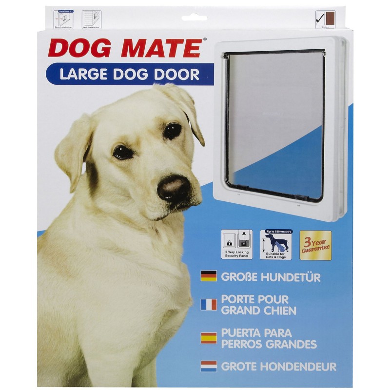 Porta Per Cani Dog Mate Grande - Con Serratura E Rivestimento, Marrone Per Cani Di Taglia - Foto 8