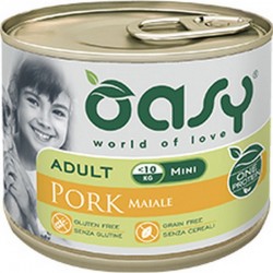 Oasy Wet Dog One Protein Adult Mini Maiale 200 gr patè Monoproteico