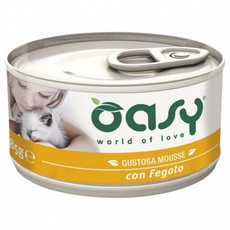 Oasy Wet Cat Mousse Fegato 85 gr - 2 lattine