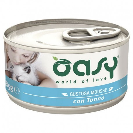 Oasy Wet Cat Mousse Tonno 85 gr - 2 lattine