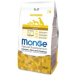 Monge All Breeds Adult Pollo 2,5 Kg Crocchette per Cane