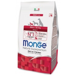 Monge Mini Adult Ricco di Pollo 7,5 Kg