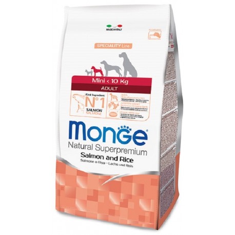 Monge Mini Adult salmone 2,5 Kg Crocchette per Cane