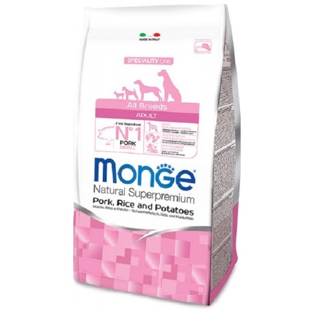 Monge All Breeds Adult Maiale Riso e Patate 12 Kg