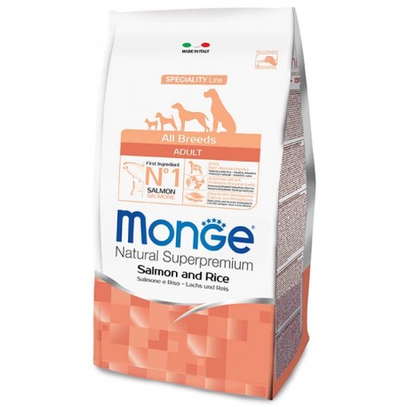 Monge All Breeds Adult Salmone, Riso e Patate 12 kg