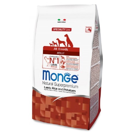 Monge All Breeds Adult Agnello, Riso e Patate 12 kg