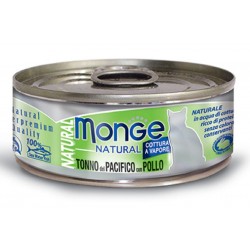 Monge Natural Tonno del Pacifico con Pollo per gatto gr 80