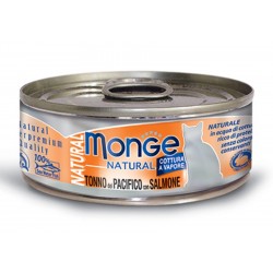 Monge Natural Tonno del Pacifico con Salmone per gatto gr 80