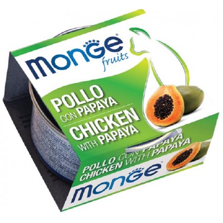 Monge Fruits Pollo con Papaya 80 gr