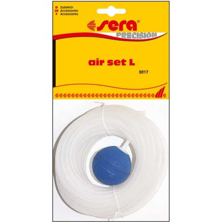 Sera Air Set L Kit Aeratore per Acquario con Tubo e Pietra Porosa
