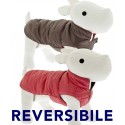 Piumino Zero Zero Reversibile Rosa/Marrone per Cane Misura 33 cm- ABF212/33