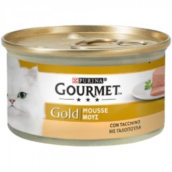 Gourmet Gold Mousse con Tacchino 85 gr per Gatti