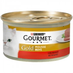 Gourmet Gold Mousse con Manzo 85 gr Cibo Umido per Gatto
