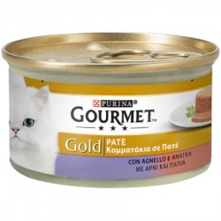 Gourmet Gold Patè con Agnello e Anatra Cibo in Scatoletta per Gatti