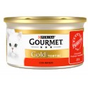 Gourmet Gold Tortini con Manzo Cibo Umido per Gatti