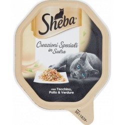 Sheba Creazioni Speciali In Salsa Tacchino Pollo e Verdure 85 gr
