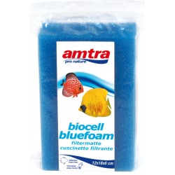 Amtra Biocell Blue Foam Spugna 18x12x6cm Porosità Fine per Acquario