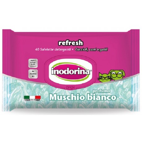 Inodorina Refresh Salviette Igieniche al Muschio Bianco 40 pz