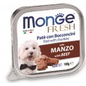 Monge Fresh Patè e Bocconcini con Manzo 100 gr per Cane