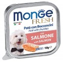 Monge Fresh Patè e Bocconcini con Salmone 100 gr per Cane