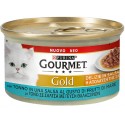 Gourmet Gold 85 gr Delizie in Salsa Tonno Cibo Umido per Gatto