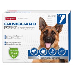 Beaphar Caniguard Duo Antiparassitario 4 fiale per Cani di Taglia Grande 20-40Kg