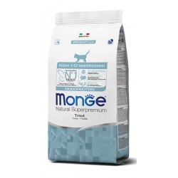 Monge Gatto 400gr Natural Superpremium Kitten con Trota per Gattini