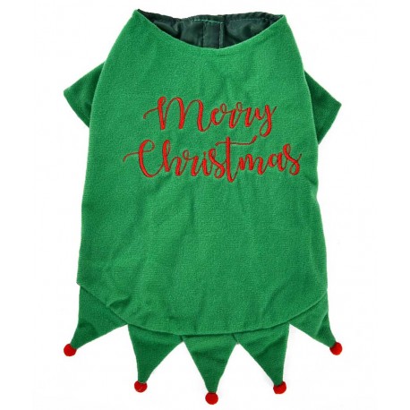 Cappottino per Cani Elfo Merry Christmas 40 cm - ABF111/40