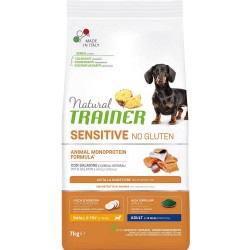 Natural Trainer Sensitive No Gluten Adult Small & Toy con Salmone 7 kg