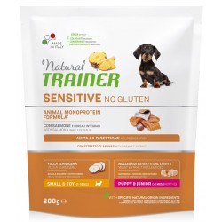 Natural Trainer Sensitive No Gluten Mini Puppy & Junior con Salmone 800g
