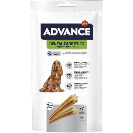 Advance Dental Care 7 Stick 180 gr Medium Maxi Snack Igiene Dentale per Cane