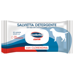 Inodorina Clorex Salviette con Clorexidina 40 pz per Cane