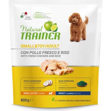 Trainer Natural Adult Small & Toy ex Mini Pollo e Riso 800 gr
