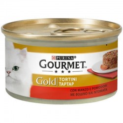 Gourmet Gold Tortini con Manzo e Pomodori Cibo per Gatti