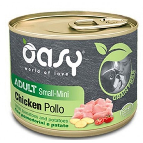 Oasy Grain Free Adult Small Mini Pollo 200 gr per Cane