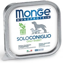 Monge Monoprotein Solo Coniglio Vaschetta 150 gr per Cane