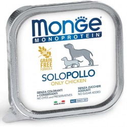 Monge Monoprotein Solo Pollo Vaschetta 150 gr per Cane