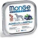 Monge Monoprotein Agnello con Mirtilli Vaschetta 150 gr per Cane