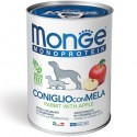 Monge Monoprotein Coniglio con Mela Lattina 400gr per Cane
