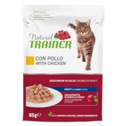 Trainer Natural Cat Adult con Pollo Bocconcini per Gatto 85 gr