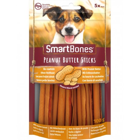 SmartBones Peanut Butter Sticks 5 Cicche con Burro di Arachidi per Cani