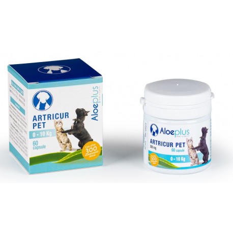 Aloeplus Artricur Pet 0-10 kg per Cani e Gatti con Artrosi 60 capsule