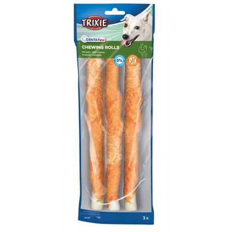 Trixie osso cicche arrotolate con pollo per cane 28cm 3pz cod. 31326