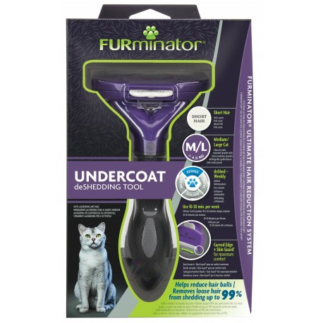 Furminator Undercoat M/L Spazzola per Gatto con Pelo Corto