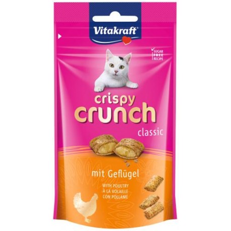 Vitakraft Crispy Crunch con Pollame 60 gr Snack per Gatto