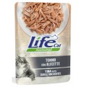 Life Cat Filetti di Tonno con Alicette Cibo Umido in Busta 70 gr per Gatto