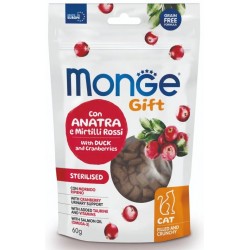 Monge Snack Gift Anatra con Mirtilli Rossi 60gr per Gatto