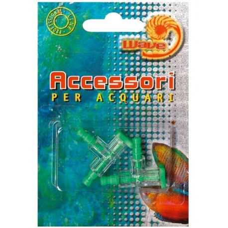 Croci Valvola a Rubinetto 1 uscita per tubo aeratore Confezione 2 pezzi