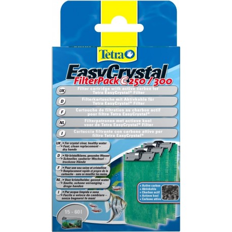 Tetra EasyCrystal Filter Pack C 250/300 cartucce con carbone attivo