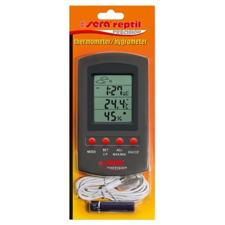 Tartaruga LCD igrometro Robluee Temperatura per rettili Tester per Lucertola Acquario terrario 1 Pezzo Termometro Digitale Rotondo 